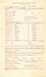 Charlton Athletic A 25.8.1956 Match Paperwork