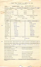 Preston North End H 10.11.1956 Match Paperwork & Correspondence