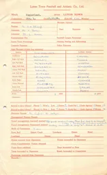 Sunderland A 15.12.1956 Match Paperwork & Correspondence