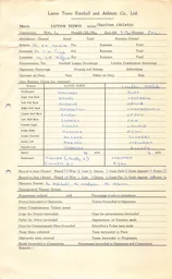 Charlton Athletic H 22.12.1956 Match Paperwork