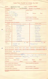 Manchester City A 29.12.1956 Match Paperwork