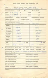 Aston Villa H 5.1.1957 Match Paperwork & Correspondence