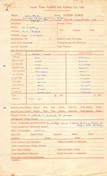 Aston Villa A 7.1.1957 Match Paperwork & Correspondence