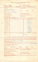 Everton A 19.1.1957 Match Paperwork