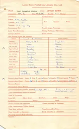 West Bromwich Albion A 23.2.1957 Match Paperwork & Correspondence