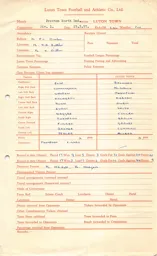 Preston North End A 23.3.1957 Match Paperwork & Correspondence