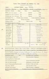 Chelsea H 30.3.1957 Match Paperwork & Correspondence