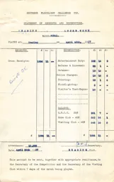 Reading A 15.4.1957 Match Paperwork & Correspondence