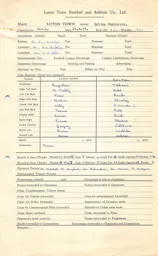 Bolton Wanderers H 22.4.1957 Match Paperwork