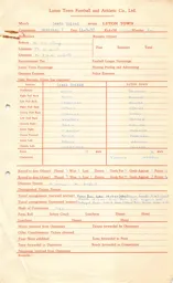 Leeds United A 11.9.1957 match Paperwork & Correspondence