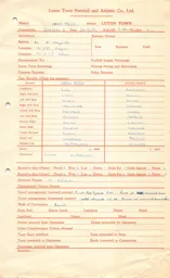 Aston Villa A 14.9.1957 Match Paperwork