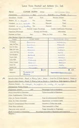 Birmingham City H 2.11.1957 Match Paperwork