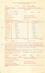 Chelsea A 9.11.1957 Match Paperwork & Correspondence