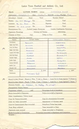 Nottingham Forest H 30.11.1957 Match Paperwork