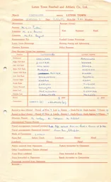 Portsmouth A 7.12.1957 Match Paperwork & Correspondence