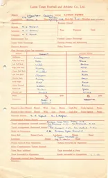 Stockport County A 4.1.1958 Match Paperwork & Correspondence