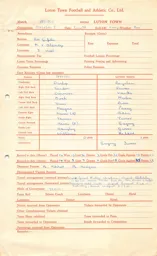 Everton A 1.2.1958 Match Paperwork