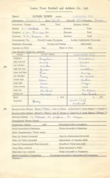 Manchester City H 8.3.1958 Match Paperwork