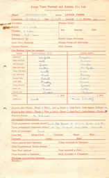 Birmingham City A 15.3.1958 Match Paperwork & Correspondence