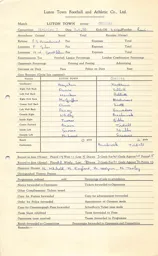 Chelsea H 5.4.1958 Match Paperwork