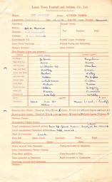 West Bromwich Albion A 26.4.1958 Match Paperwork & Correspondence