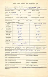 Manchester City H 10.9.1958 Match Paperwork & Correspondence