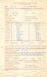 Burnley A 20.9.1958 Match Paperwork & Correspondence