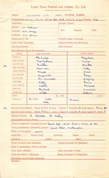 Leicester City A 4.10.1958 Match Paperwork & Correspondence