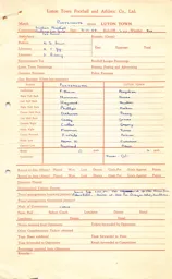 Portsmouth A 3.11.1958 Match Paperwork & Correspondence