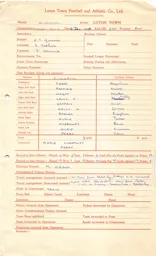 Blackpool A 6.12.1958 Match Paperwork & Correspondence