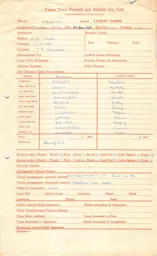 Arsenal A 27.12.1958 Match Paperwork