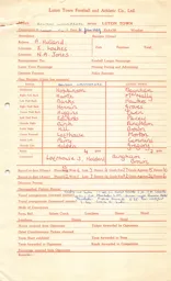 Bolton Wanderers A 31.1.1959 Match Paperwork & Correspondence