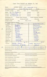 Leicester City H 21.2.1959 Match Paperwork