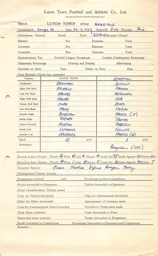 Everton H 27.3.1959 Match Paperwork