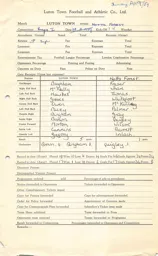 Nottingham Forest H 9.4.1959 Match Paperwork & Correspondence
