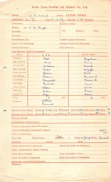 West Bromwich Albion A 15.4.1959 Match Paperwork & Correspondence
