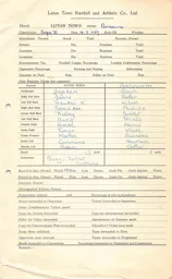 Portsmouth H 22.4.1959 Match Paperwork