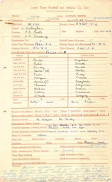 Everton A 22.8.1959 Match Paperwork & Correspondence