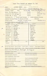 Bolton Wanderers H 5.9.1959 Match Paperwork