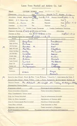 Manchester City H 9.9.1959 Match Paperwork & Correspondence