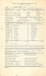 Nottingham Forest H 19.9.1959 Match Paperwork