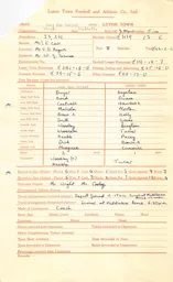West Ham A 10.10.1959 Match Paperwork & Correspondence