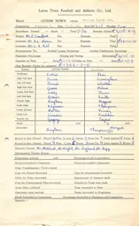 Preston North End H 28.11.1959 Match Paperwork