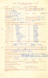 Leicester City A 5.12.1959 Match Paperwork & Correspondence