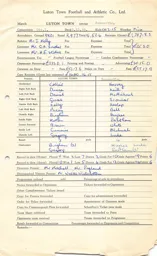 Newcastle United H 12.12.1959 Match Paperwork
