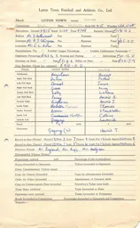Everton H 19.12.1959 Match Paperwork