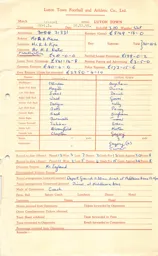 Arsenal A 26.12.1959 Match Paperwork & Correspondence