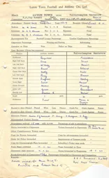 Wolverhampton W. H 20.2.1960 Match Paperwork & Correspondence