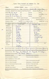 Leicester City H 27.2.1960 Match Paperwork