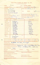 Chelsea A 5.3.1960 Match Paperwork & Correspondence
